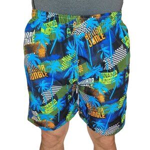 Men's Swim Trunks, Swimming Shorts, Beach Board Swimwear Suit, Banana Jungle